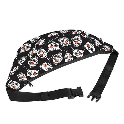 Angry Robot Pattern Print Fanny Pack