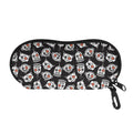 Angry Robot Pattern Print Glasses Case