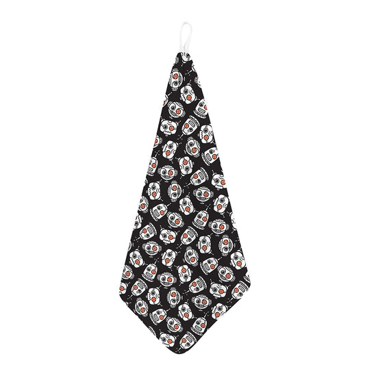 Angry Robot Pattern Print Hand Towel