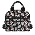 Angry Robot Pattern Print Insulated Lunch Bag