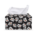 Angry Robot Pattern Print Leather Tissue Box Cover