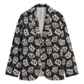 Angry Robot Pattern Print Men's Blazer