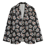 Angry Robot Pattern Print Men's Blazer