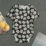 Angry Robot Pattern Print Men's Bodysuit