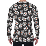 Angry Robot Pattern Print Men's Long Sleeve T-Shirt