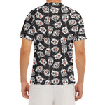 Angry Robot Pattern Print Men's Short Sleeve Rash Guard