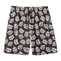 Angry Robot Pattern Print Men's Swim Trunks