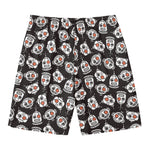 Angry Robot Pattern Print Men's Swim Trunks