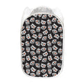 Angry Robot Pattern Print Mesh Laundry Hamper