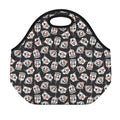 Angry Robot Pattern Print Neoprene Lunch Bag