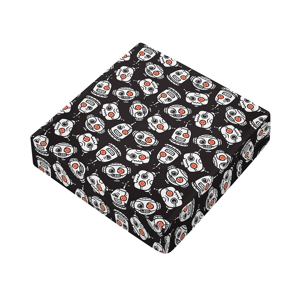 Angry Robot Pattern Print Outdoor Seat Cushion Cover
