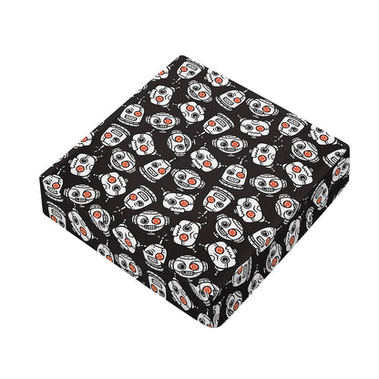 Angry Robot Pattern Print Outdoor Seat Cushion Cover