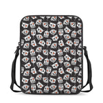 Angry Robot Pattern Print Rectangular Crossbody Bag