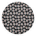 Angry Robot Pattern Print Round Blanket
