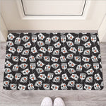 Angry Robot Pattern Print Rubber Doormat