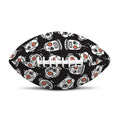 Angry Robot Pattern Print Rugby Ball