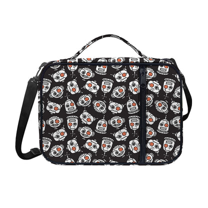 Angry Robot Pattern Print Shoulder Strap Bible Bag