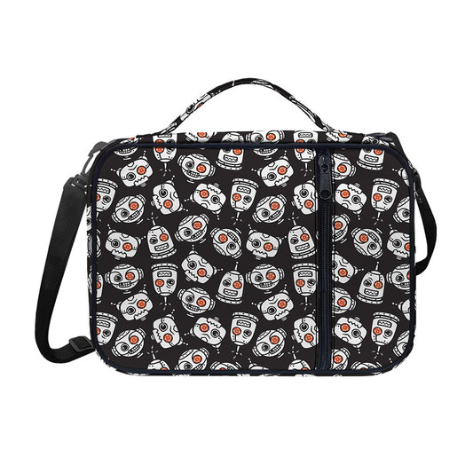 Angry Robot Pattern Print Shoulder Strap Bible Bag