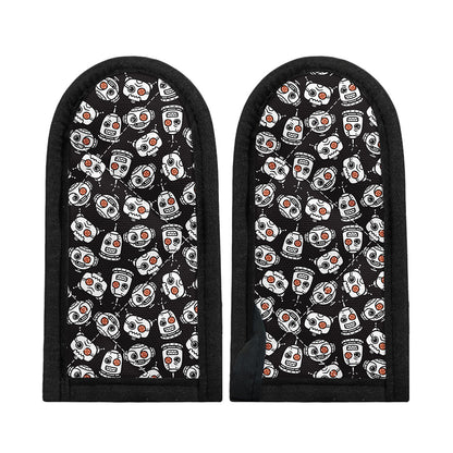 Angry Robot Pattern Print Skillet Handle Cover