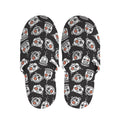 Angry Robot Pattern Print Slippers