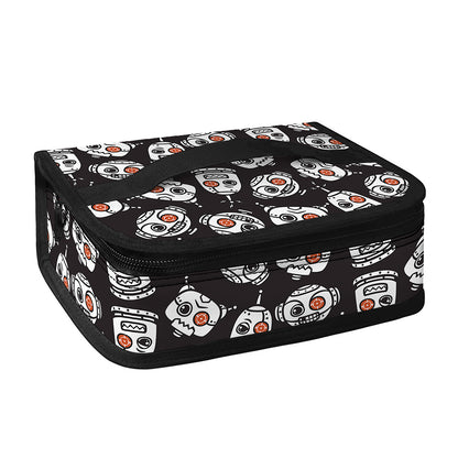 Angry Robot Pattern Print Small Lunch Bag