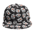 Angry Robot Pattern Print Snapback Cap