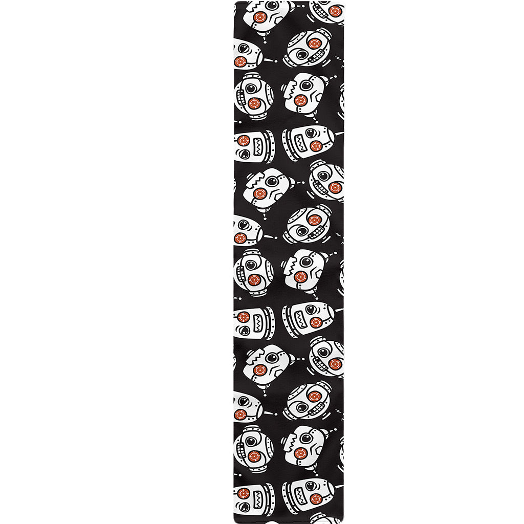 Angry Robot Pattern Print Table Runner