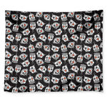 Angry Robot Pattern Print Tapestry