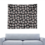 Angry Robot Pattern Print Tapestry