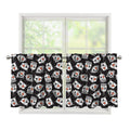Angry Robot Pattern Print Tier Curtains