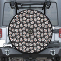 Angry Robot Pattern Print Tire Cover With Camera Hole