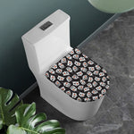 Angry Robot Pattern Print Toilet Lid Cover