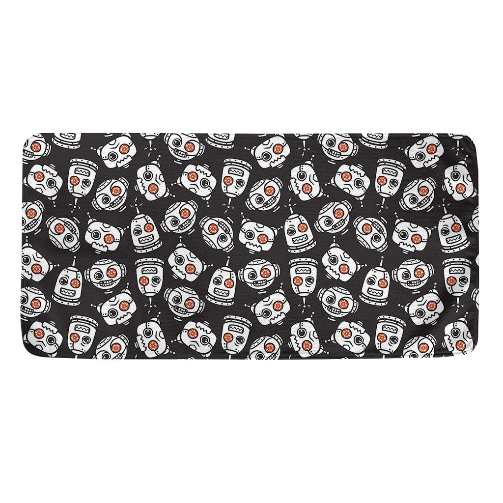 Angry Robot Pattern Print Towel