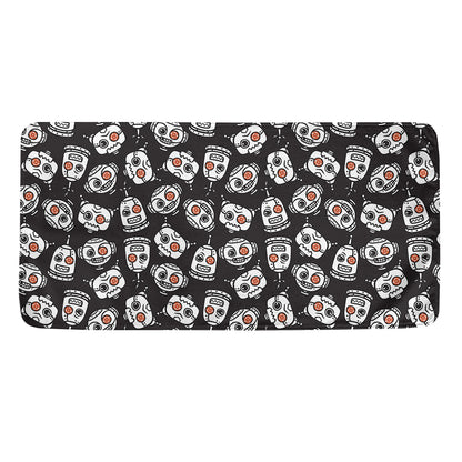Angry Robot Pattern Print Towel