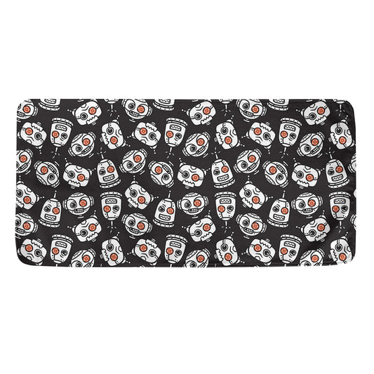 Angry Robot Pattern Print Towel