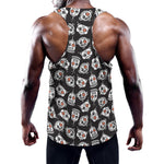 Angry Robot Pattern Print Training Tank Top