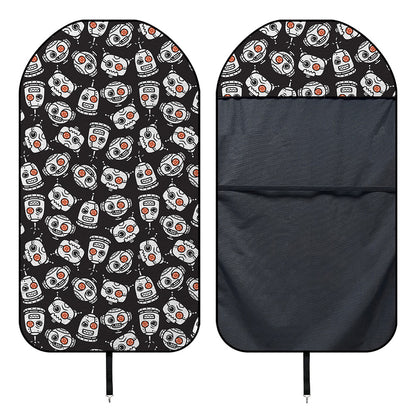 Angry Robot Pattern Print Waterproof Car Seat Cover
