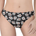 Angry Robot Pattern Print Women's Thong