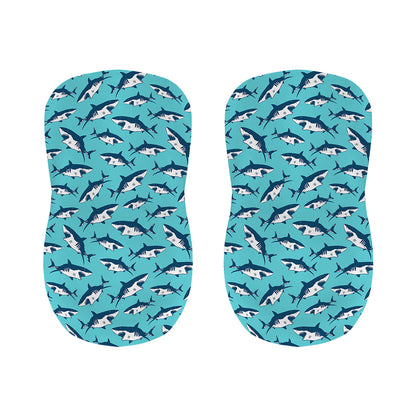 Angry Shark Pattern Print Bar Stool Covers