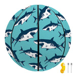 Angry Shark Pattern Print Basketball