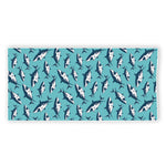 Angry Shark Pattern Print Beach Towel
