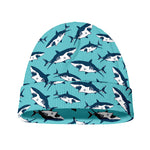 Angry Shark Pattern Print Beanie