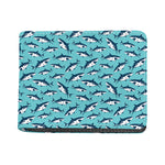 Angry Shark Pattern Print Bifold Wallet