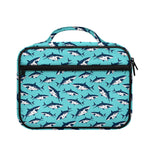 Angry Shark Pattern Print Briefcase Bible Bag