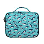 Angry Shark Pattern Print Briefcase Bible Bag