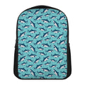 Angry Shark Pattern Print Casual Backpack