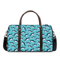 Angry Shark Pattern Print Duffel Bag