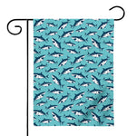 Angry Shark Pattern Print House Flag