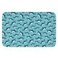 Angry Shark Pattern Print Indoor Door Mat