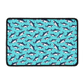 Angry Shark Pattern Print Kitchen Mat